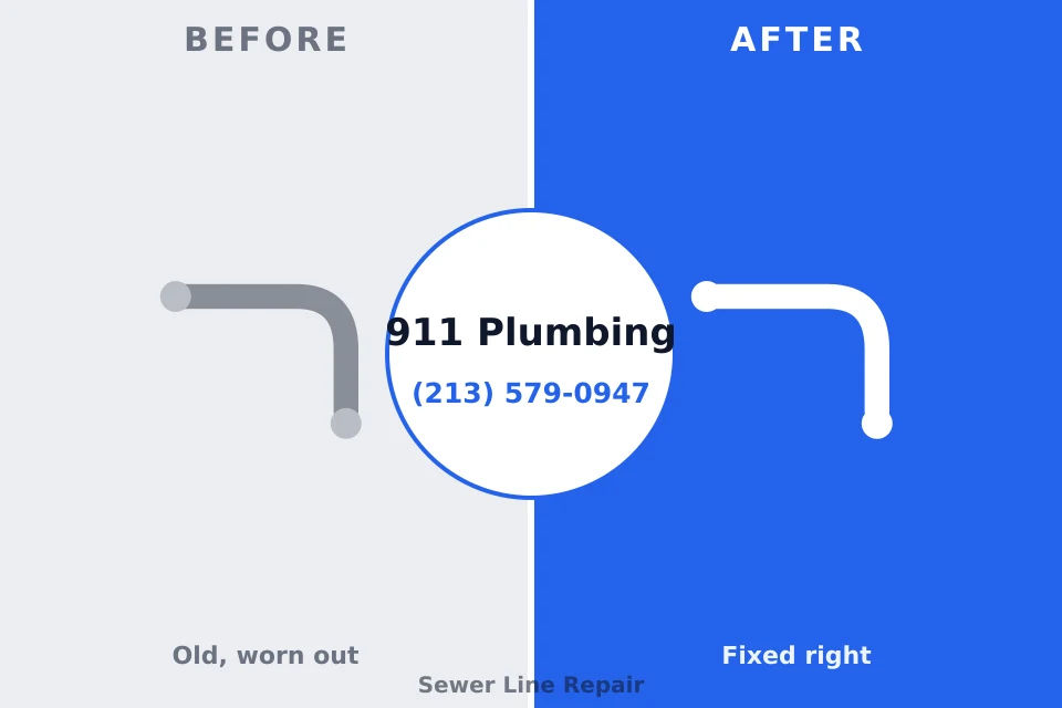 Before and after: plumbing repair Susan Moore, AL